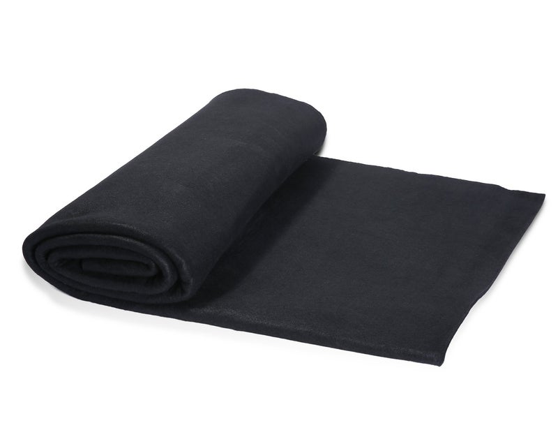 HANSWAY High Temp 36''X36''X1/4'' Felt Carbon Fiber Welding Blankets Black (3 x 3 feets) - Image 1